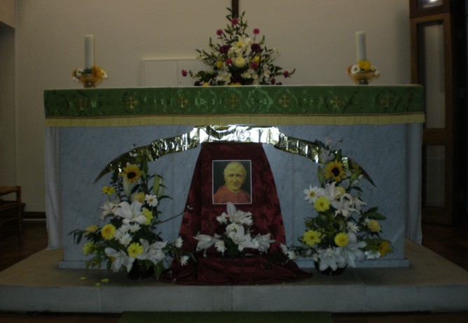 Shrine in the outside chapel