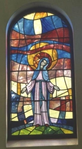 Our Lady's window in our chapel