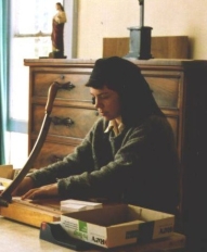 Postulant doing card work