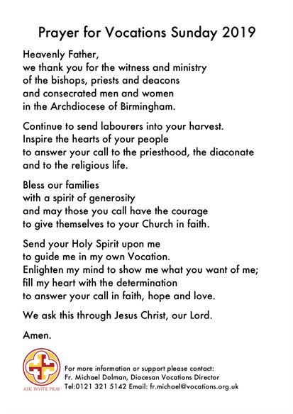 Prayer for Vocations